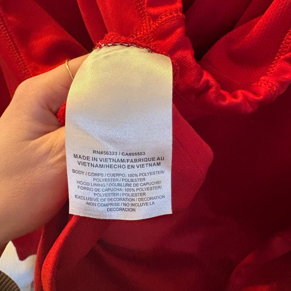 Nike Red Hoodie with Navy and White Boston B Logo - Picture 4 of 4